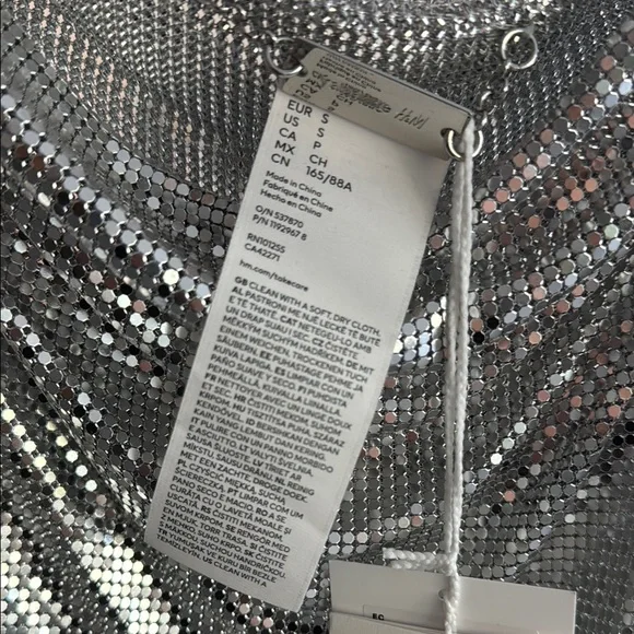 Rabanne H&M Metal-Mesh Top with Fringe - Picture 6 of 7